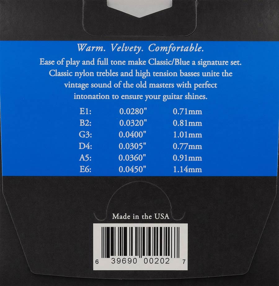 Augustine Blue Label - Classical Guitar Nylon String Set