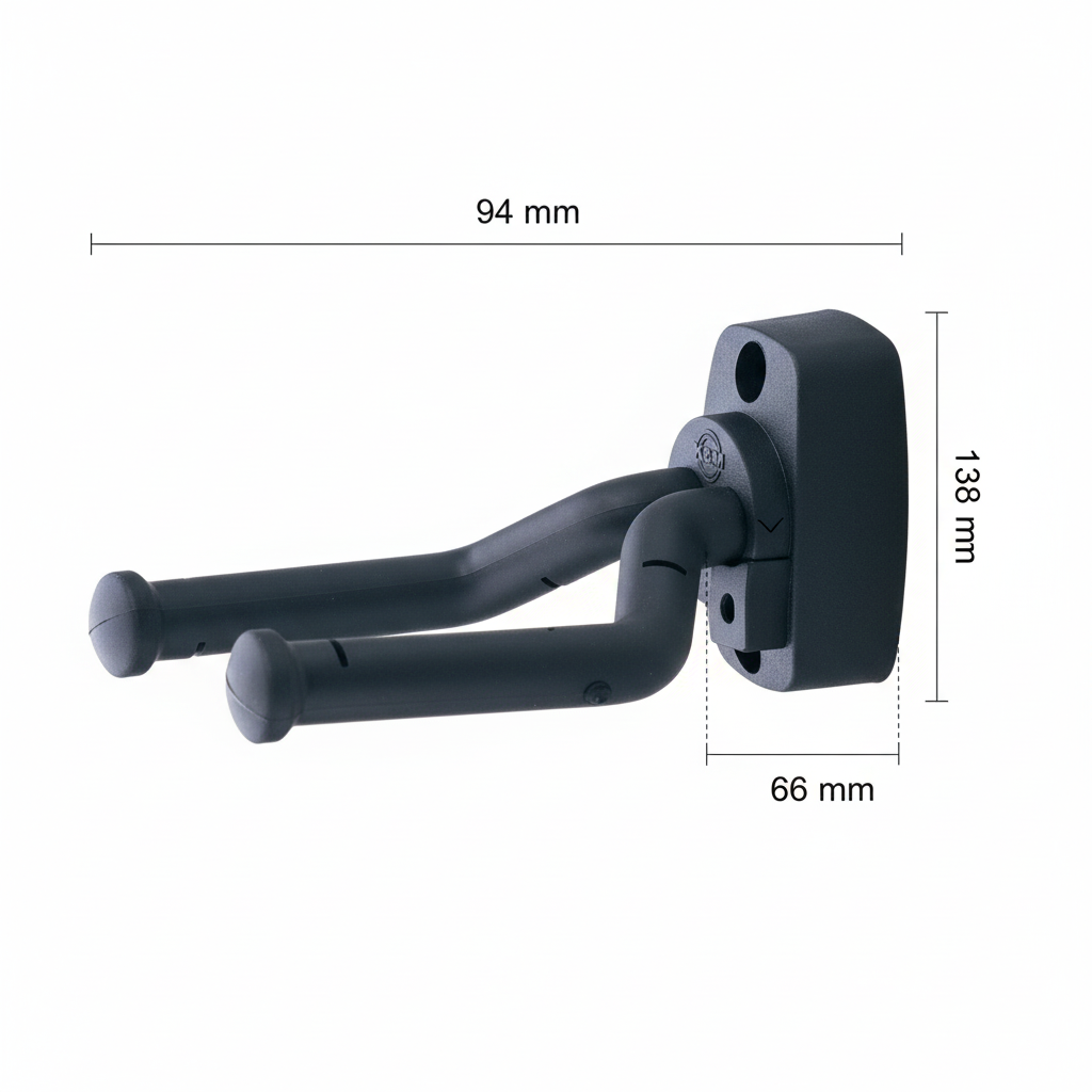 K&M Guitar Wall Mount - Side View