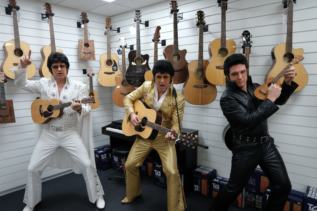 How Many Elvis Impersonators Can You Fit in One Music Shop?
