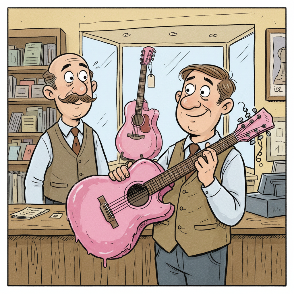 The Pink Guitar Bargain That Wasn't