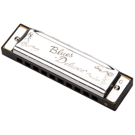 Fender Blues Deluxe Diatonic Harmonica Mouth Organ Key G