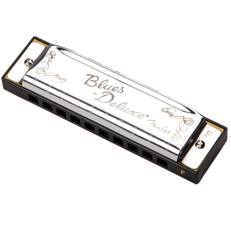 Fender Blues Deluxe Diatonic Harmonica Mouth Organ Key F