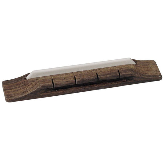 Rosewood Ukulele Bridge With Plastic Saddle