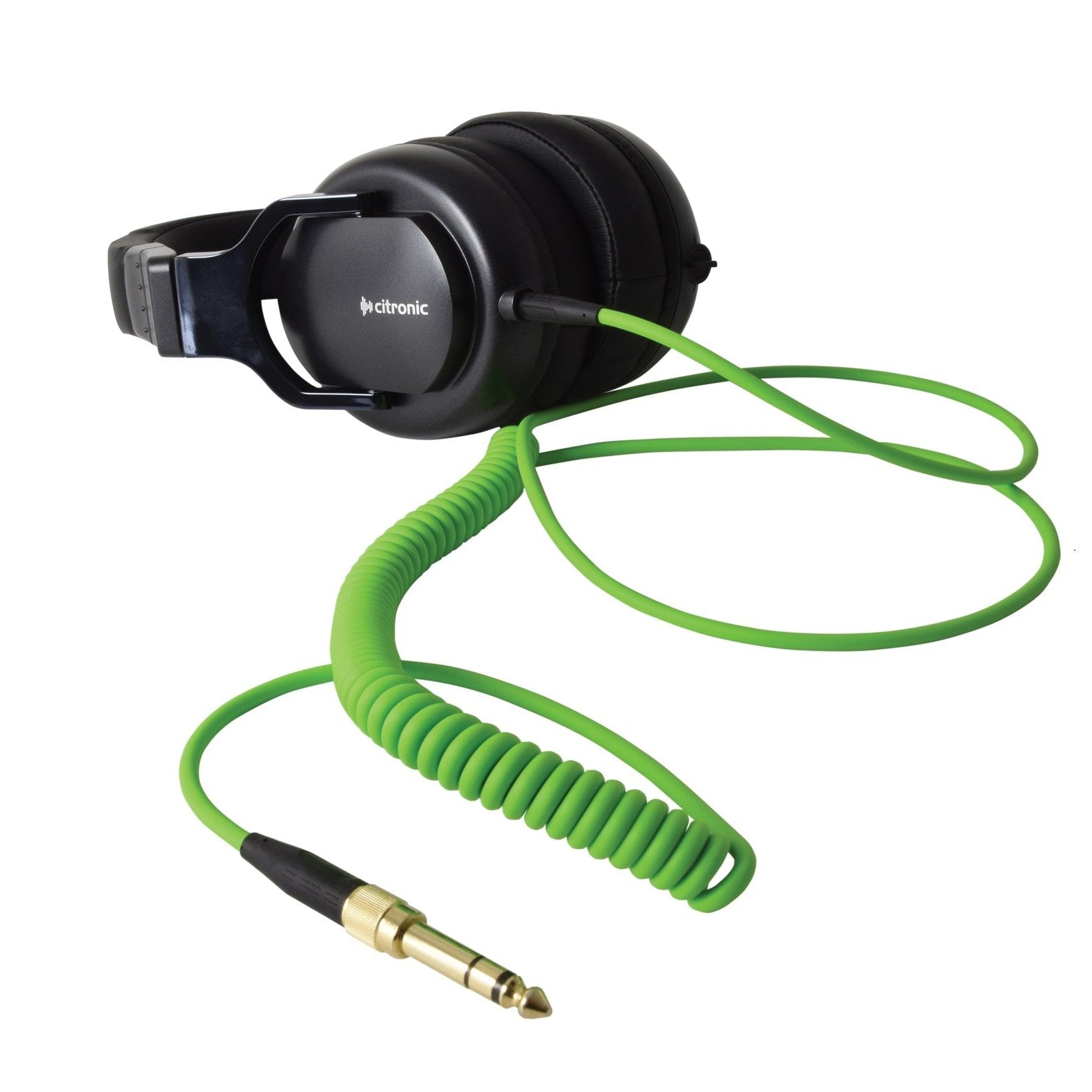 Citronic Pro Monitor Headphones Recording Studio Music Production BLACK