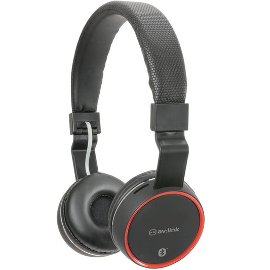 Rechargeable Bluetooth Headphones WIRELESS Music SD Card Slot BLACK