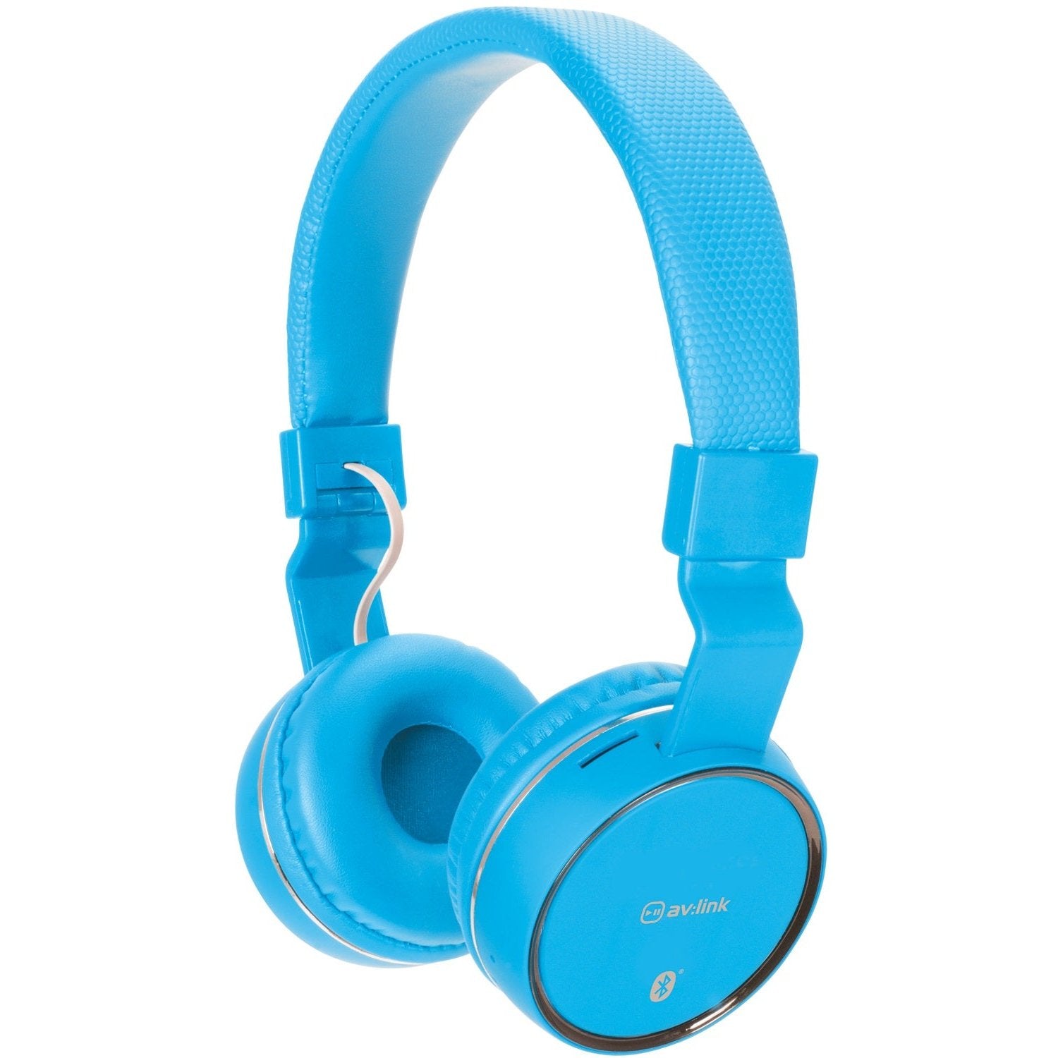 BT Bluetooth Headphones WIRELESS RECHARGABLE Music SD Card Slot BLUE