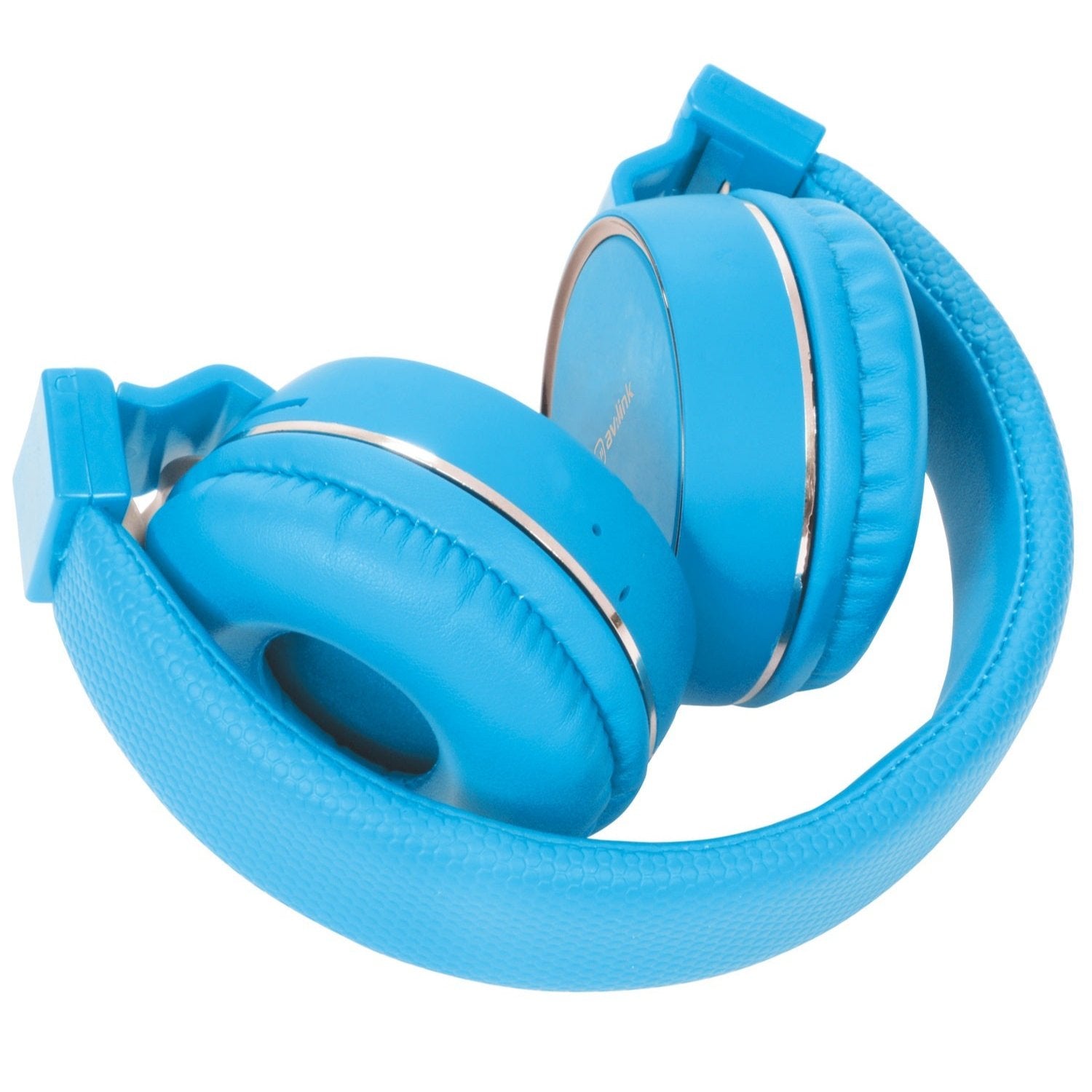 BT Bluetooth Headphones WIRELESS RECHARGABLE Music SD Card Slot BLUE