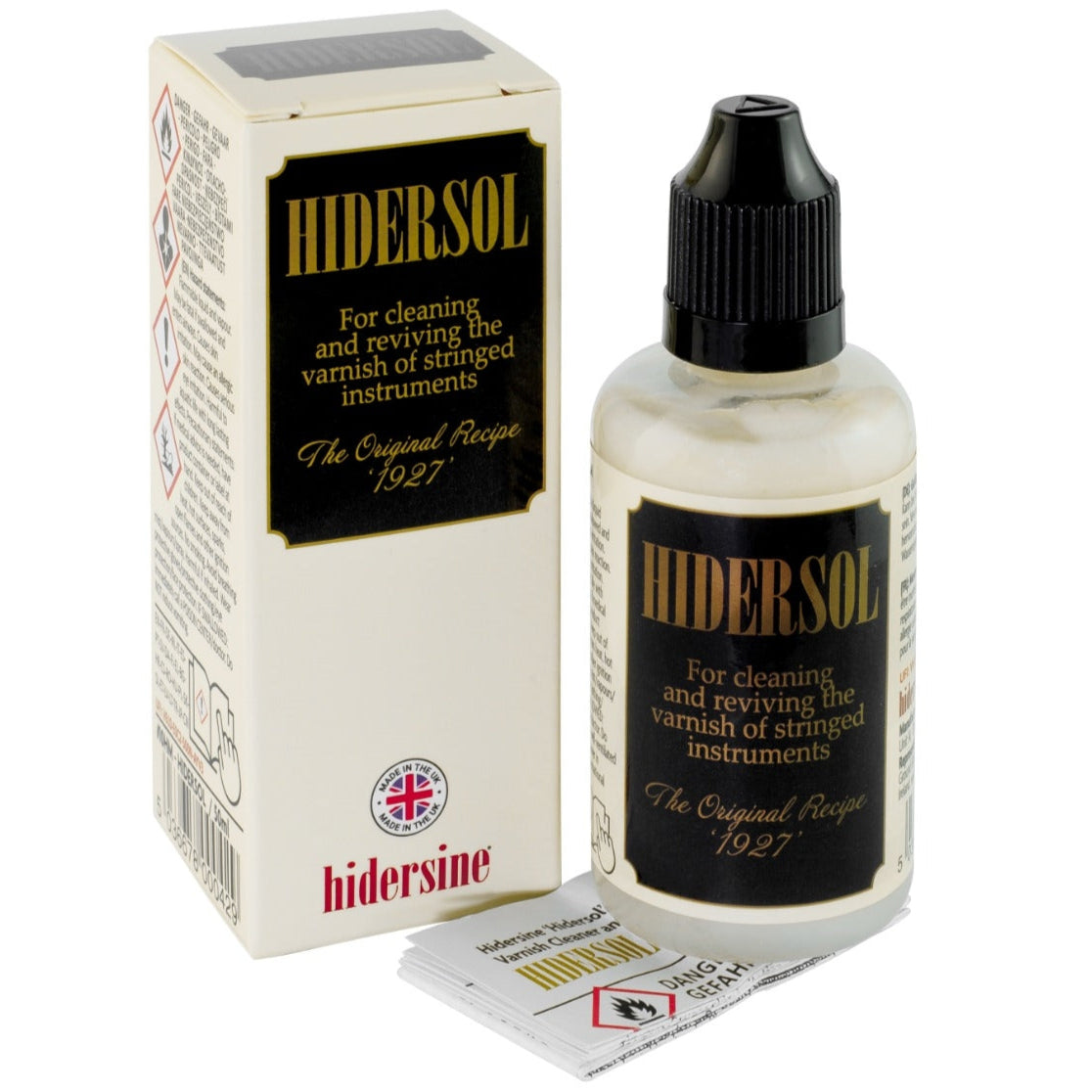 Hidersine HIDERSOL Violin Cleaner Varnish Preparation - 10H