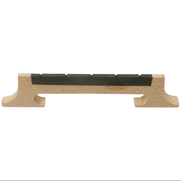Banjo Bridge For 5 String 1/2" 2 Leg Maple With Ebony Insert