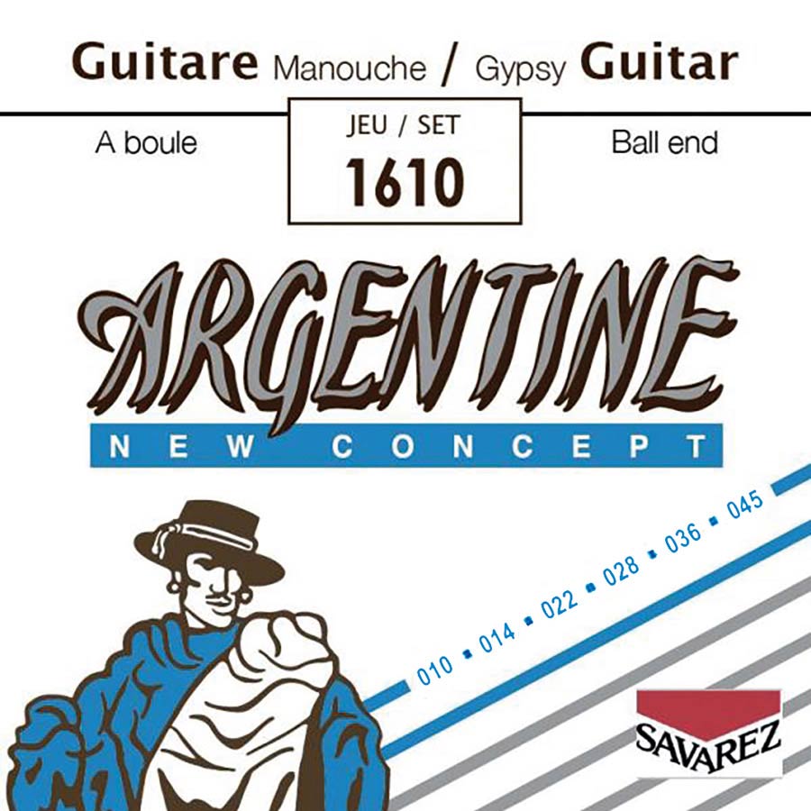 Argentine Gypsy Jazz Guitar String Set 10-45 Light Tension 1610