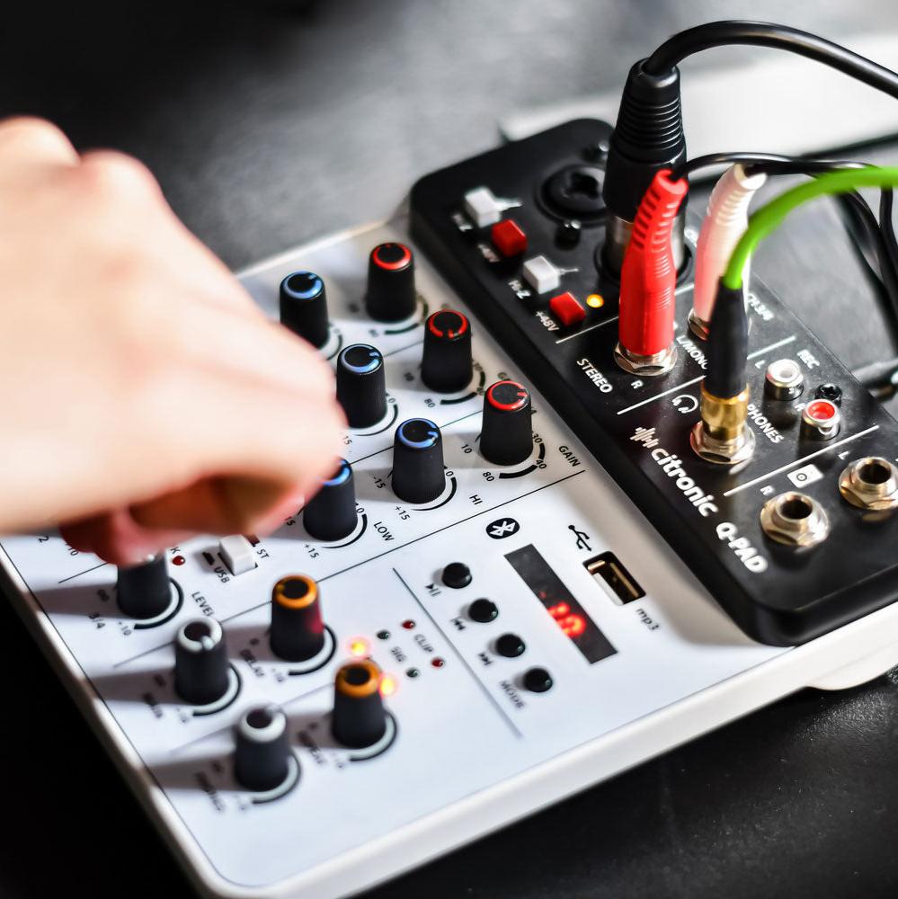 Citronic Q-PAD Mini Multifunction Mixer USB Bluetooth Audio Interface