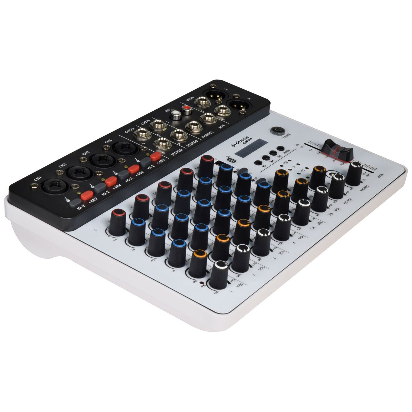 Citronic Q-PAD-8 Compact Mixer with USB BT and Audio Interface