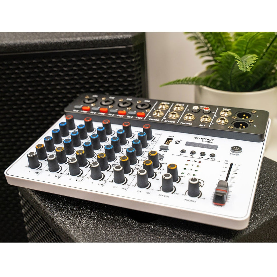 Citronic Q-PAD-8 Compact Mixer with USB BT and Audio Interface