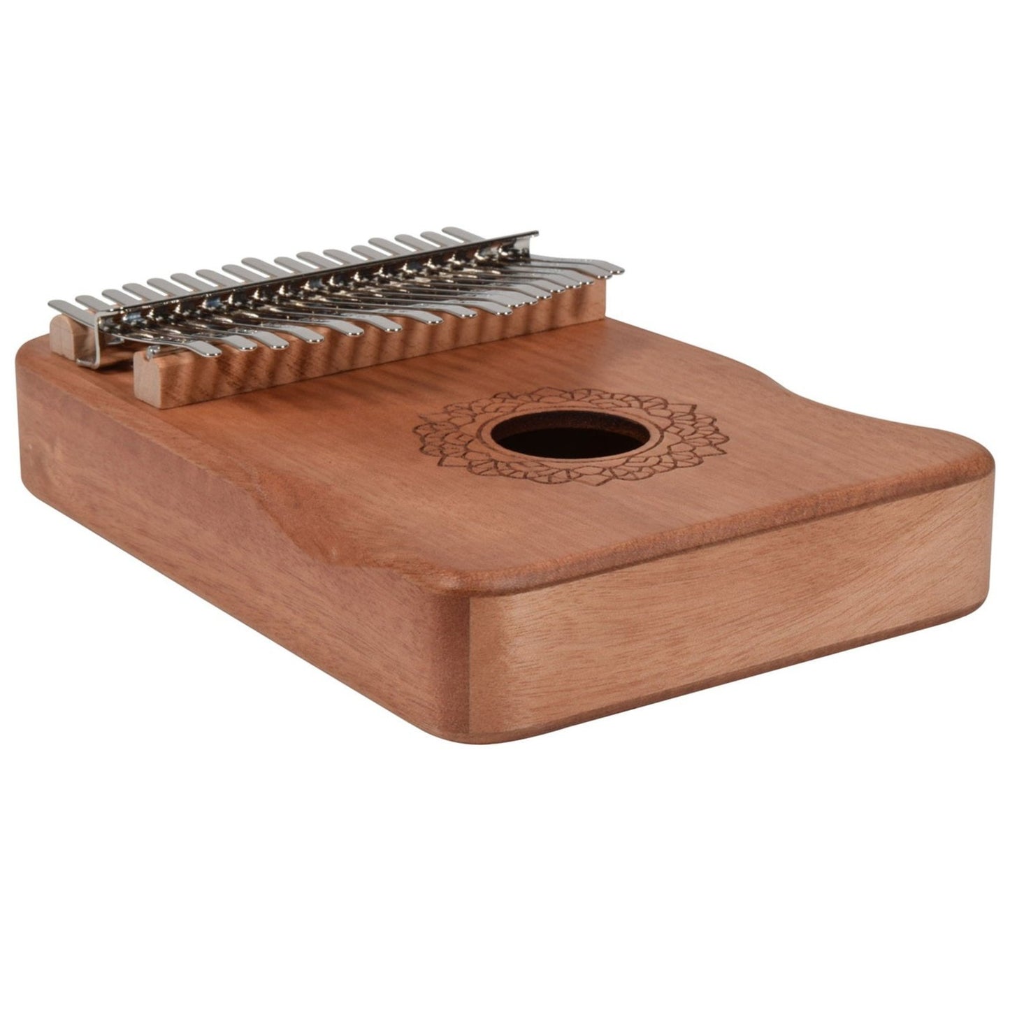 Chord Carved Wood Okoume Kalimba 17-key with Accessories & Bag