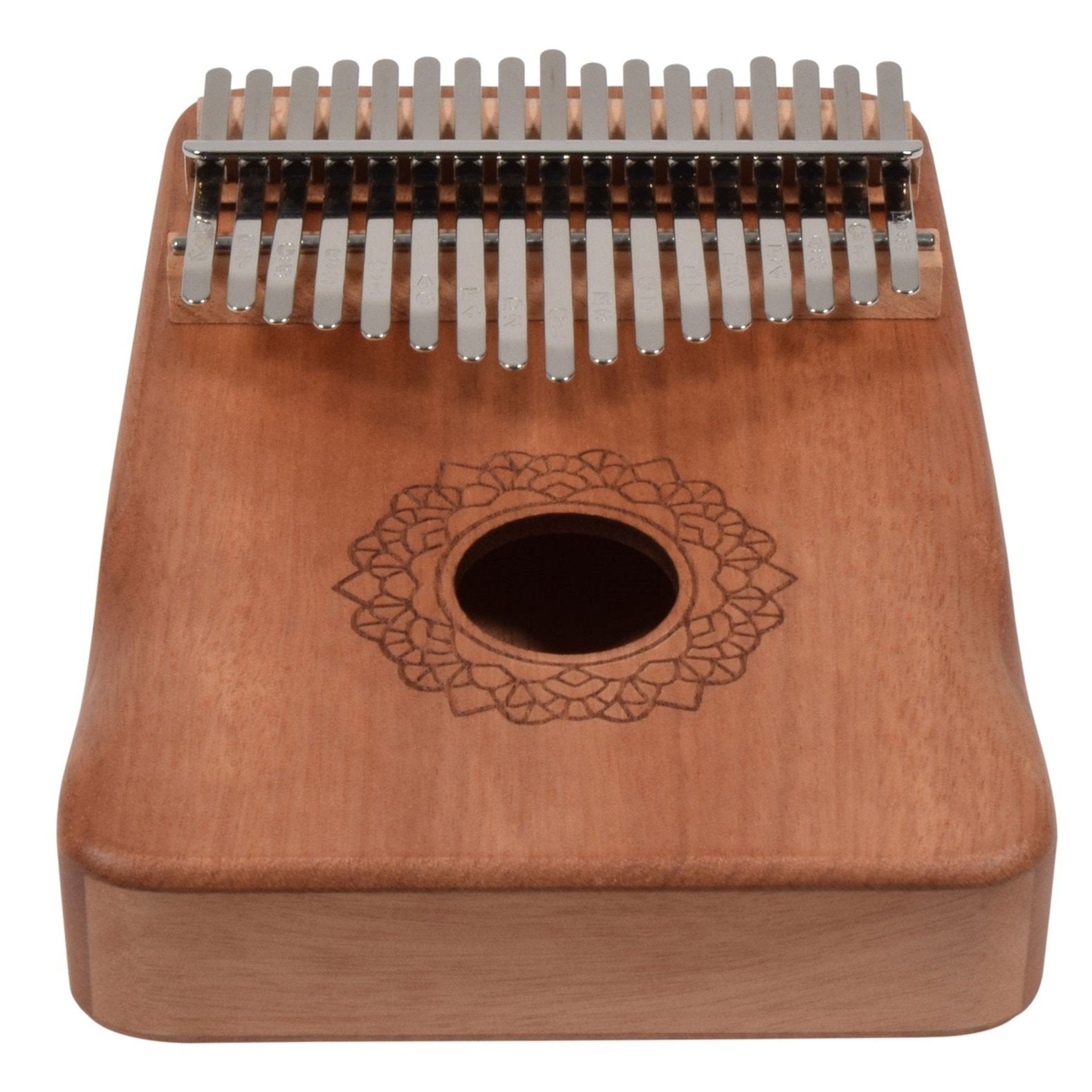 Chord Carved Wood Okoume Kalimba 17-key with Accessories & Bag