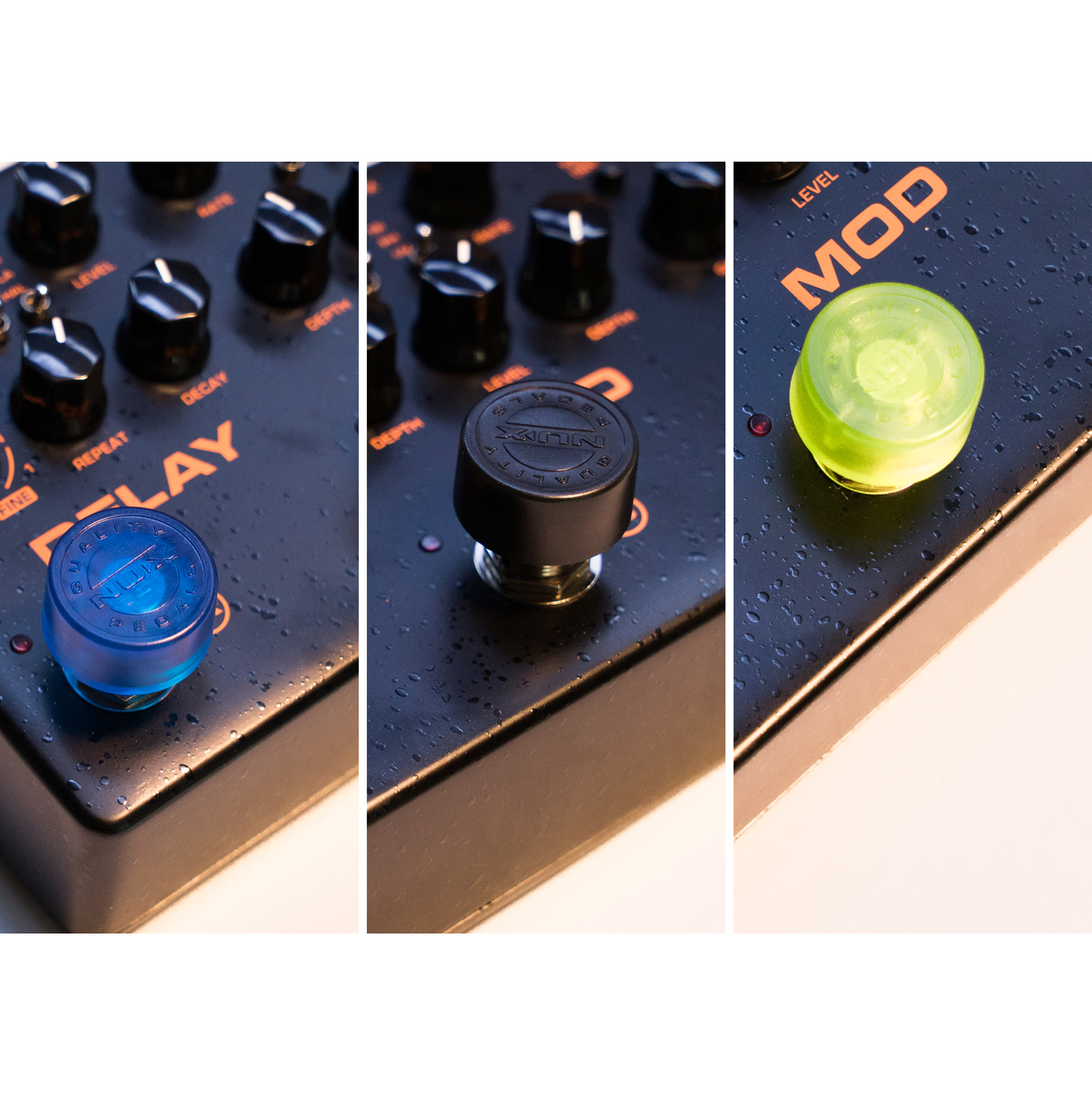 Guitar Effects Pedal Toppers - Pack of 5 Colours