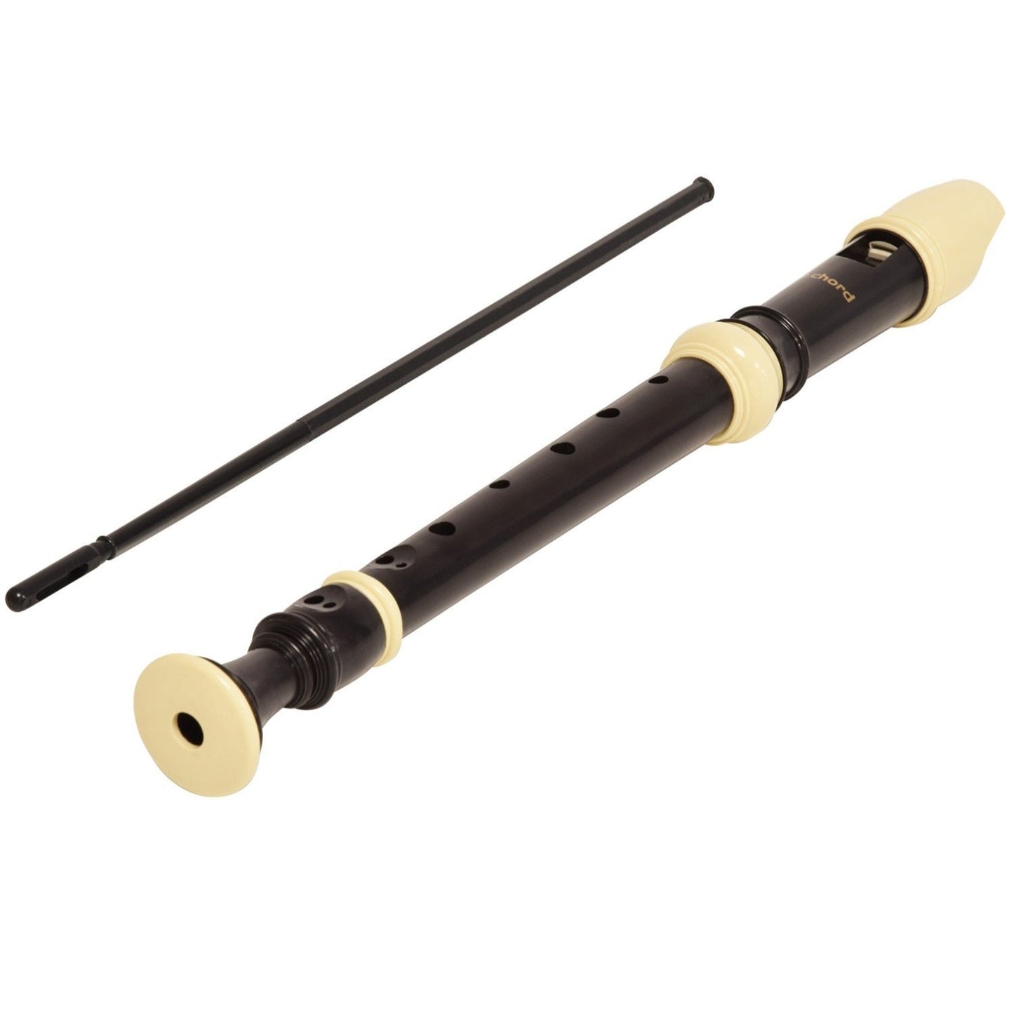 Descant School Recorder Black & Cream