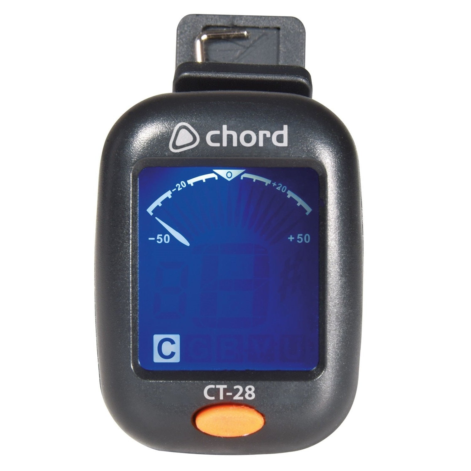Chord CT-28 Clip-On Chromatic Tuner - Guitar Bass Violin Ukulele ...