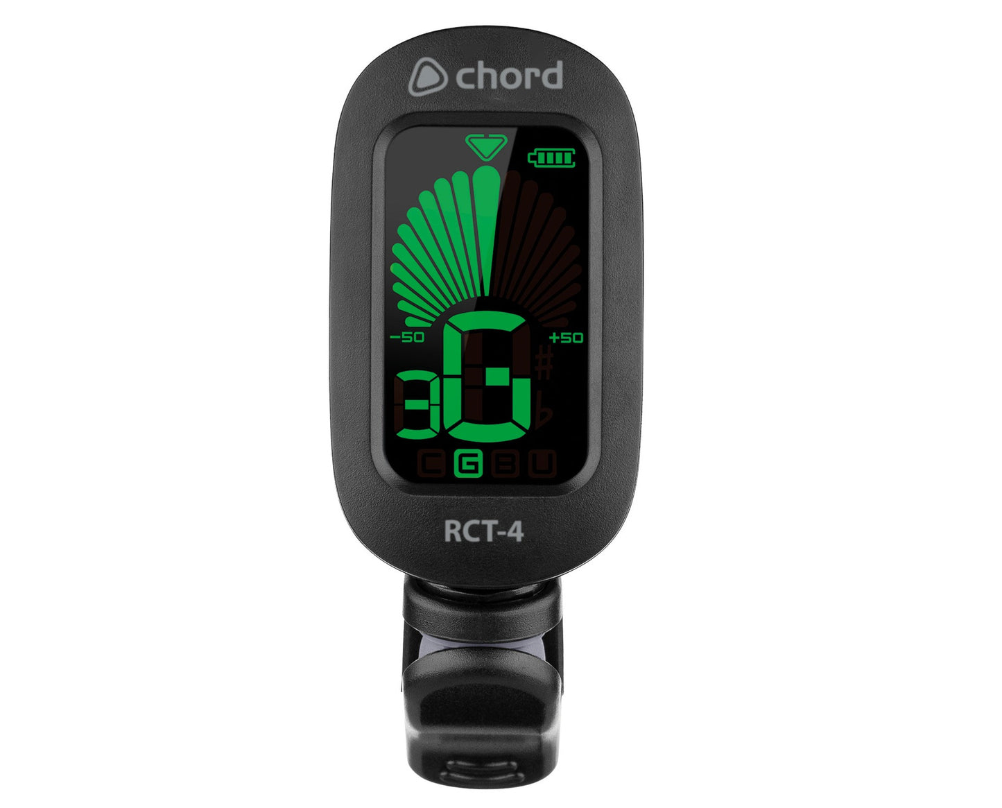 Chord Rechargeable Chromatic Guitar Bass Ukulele Clip-On Tuner RCT-4