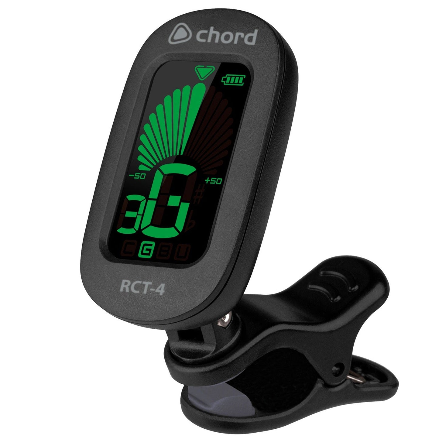 Chord Rechargeable Chromatic Guitar Bass Ukulele Clip-On Tuner RCT-4