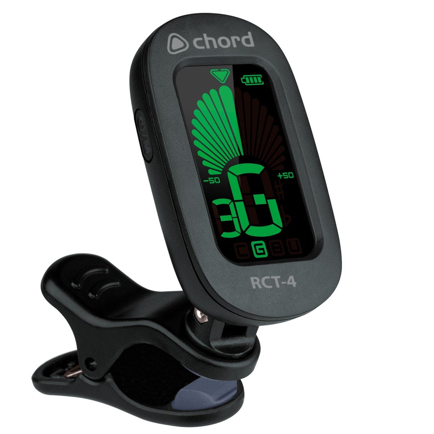 Chord Rechargeable Chromatic Guitar Bass Ukulele Clip-On Tuner RCT-4