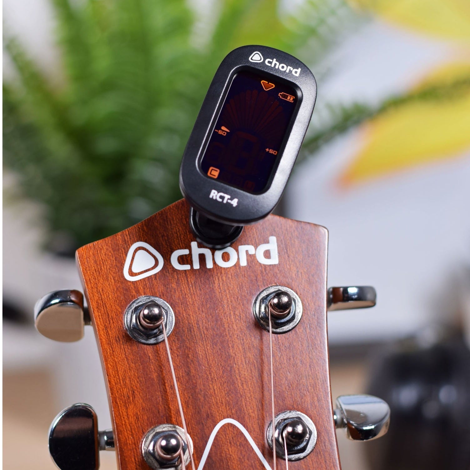 Chord Rechargeable Chromatic Guitar Bass Ukulele Clip-On Tuner RCT-4
