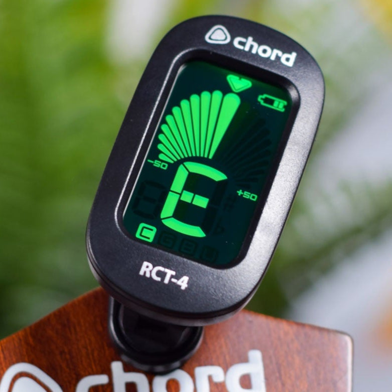 Chord Rechargeable Chromatic Guitar Bass Ukulele Clip-On Tuner RCT-4