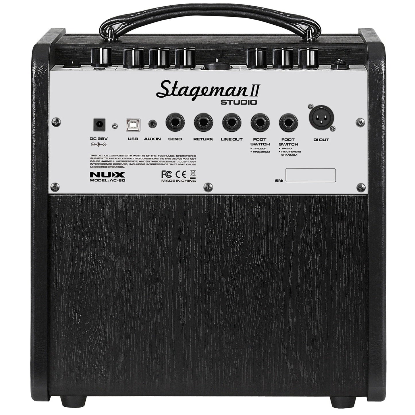 Nu-X Electro Acoustic Guitar & Vocal Amplifier Stageman II AC-60