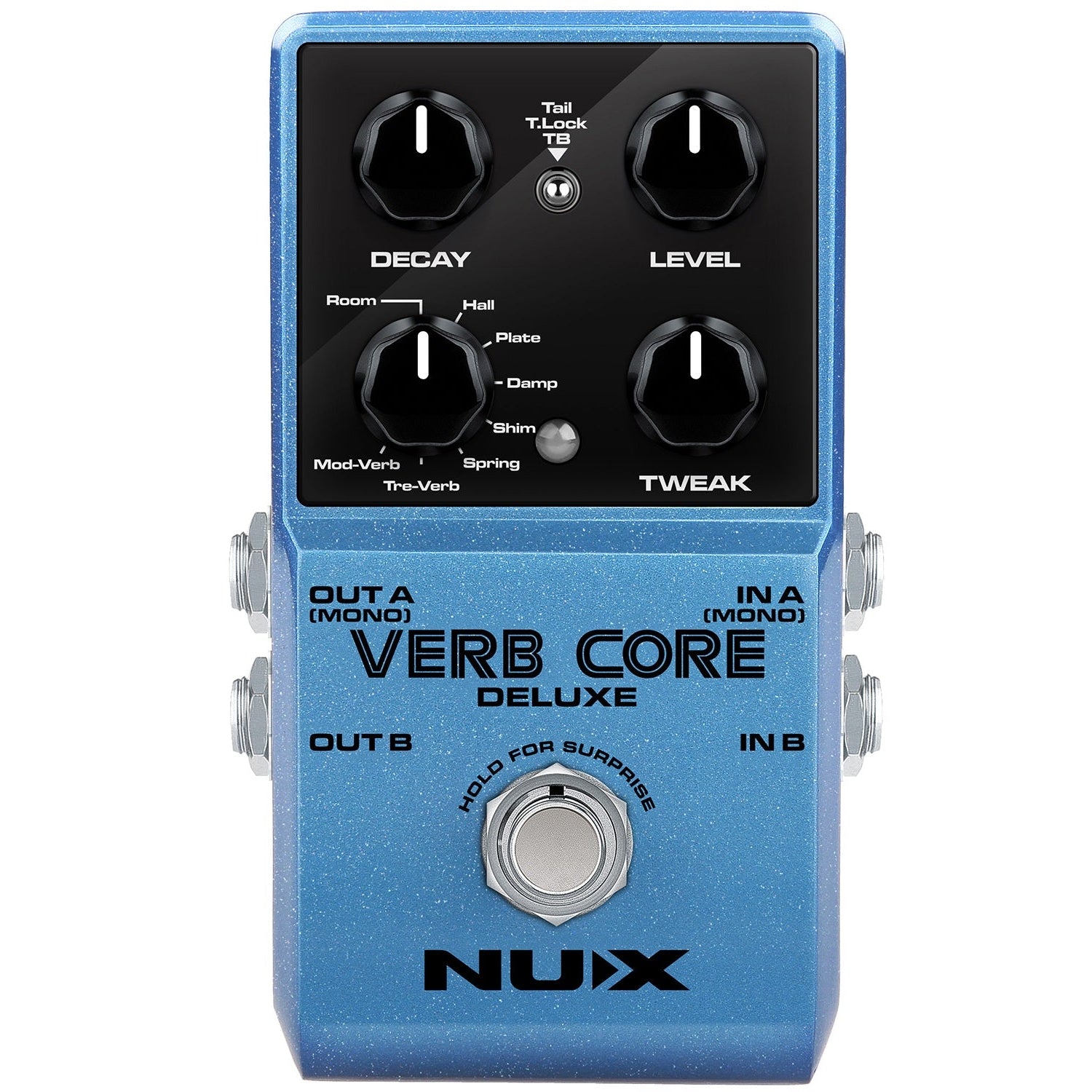 Nu-X Verb Core Deluxe Electric Guitar Reverb Effect Pedal