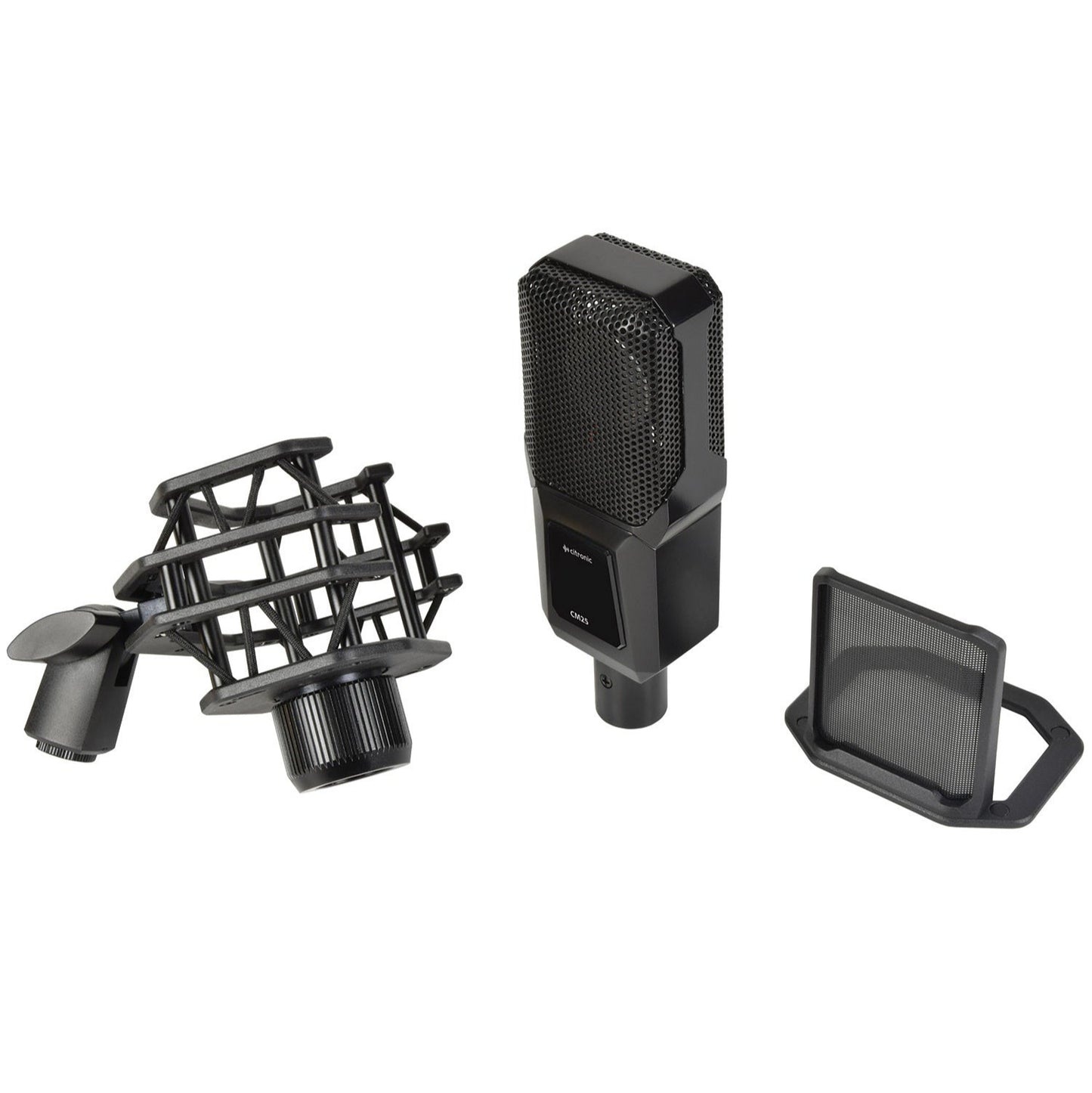 Citronic Condenser Microphone Kit Recording Studio CM25