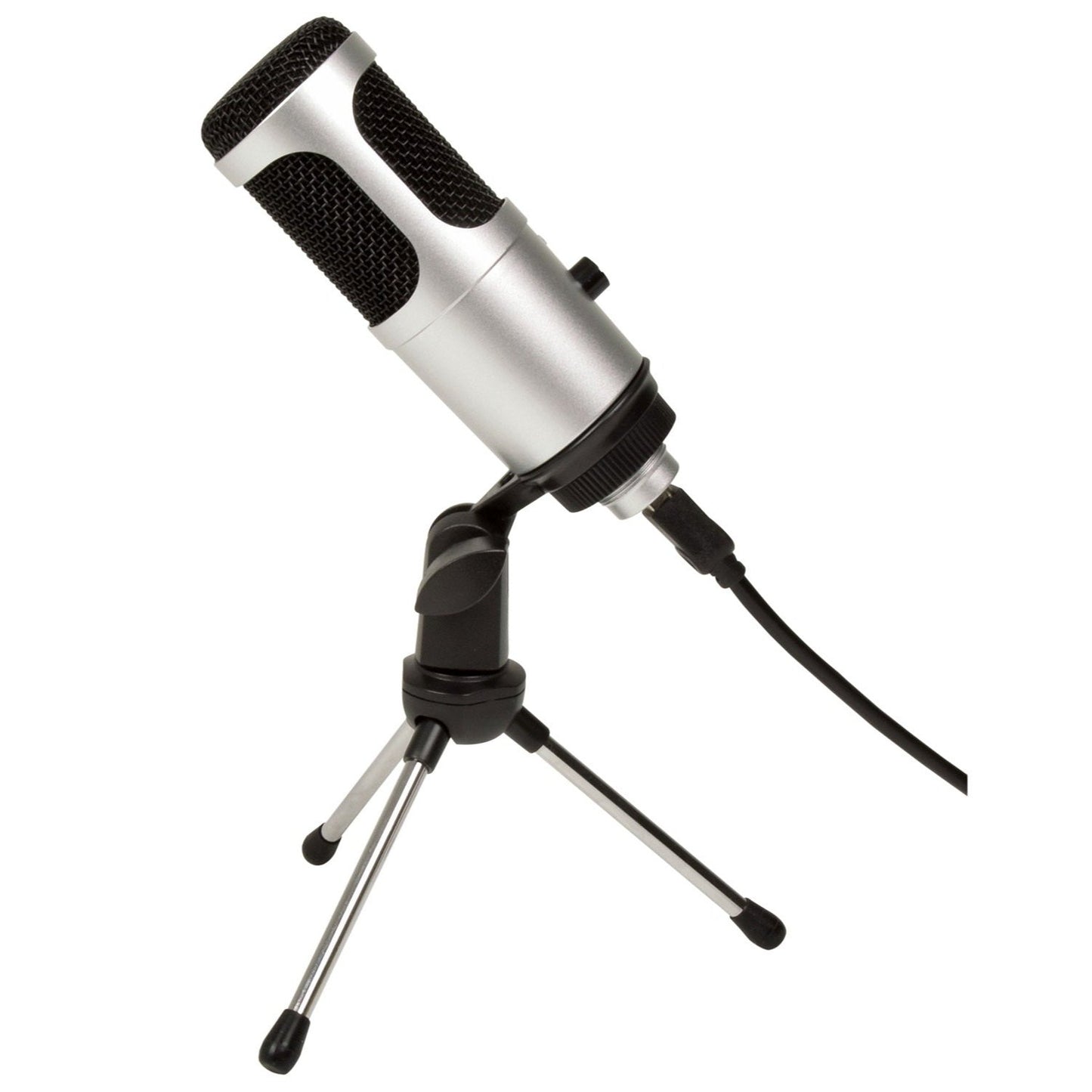 Citronic USB Microphone With Stand & Cable + Vol Control CU-POD2