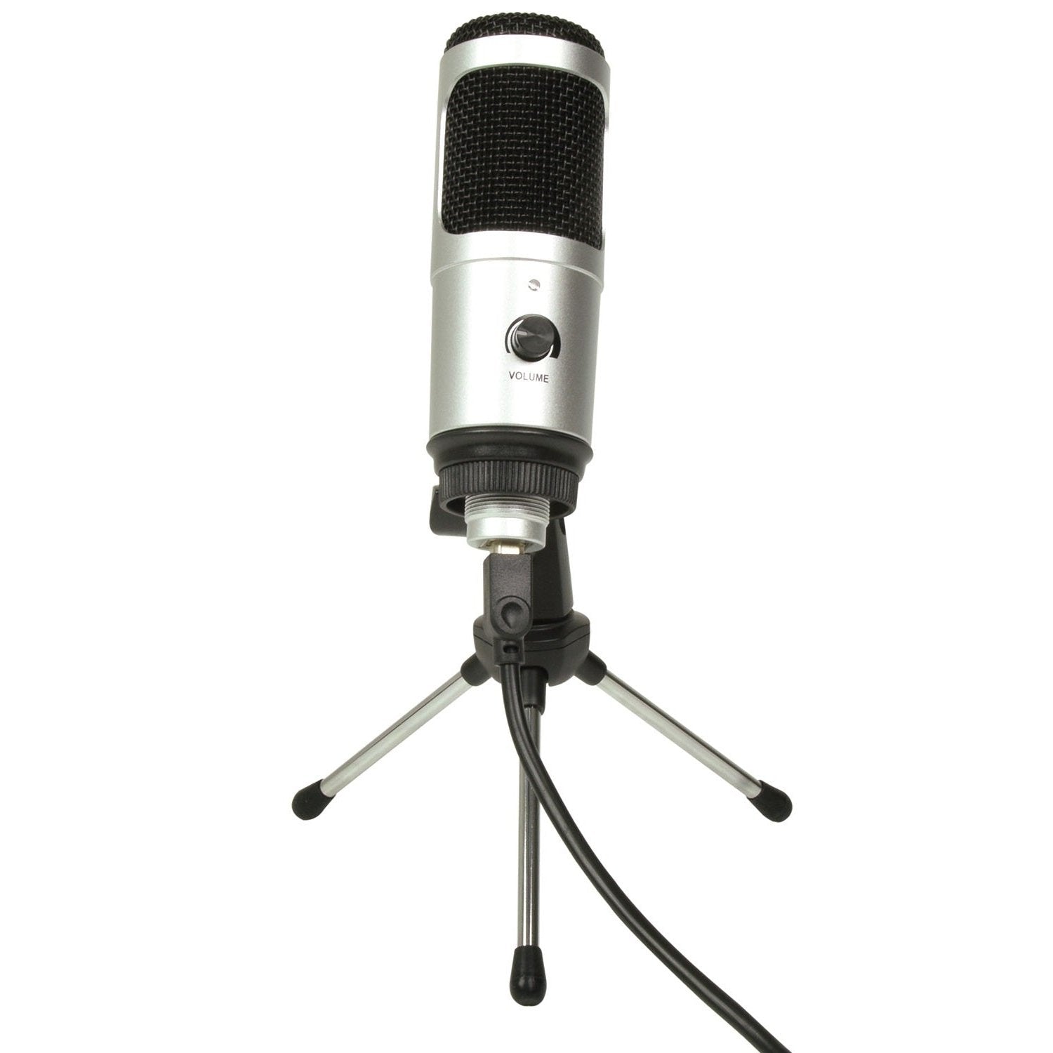 Citronic USB Microphone With Stand & Cable + Vol Control CU-POD2