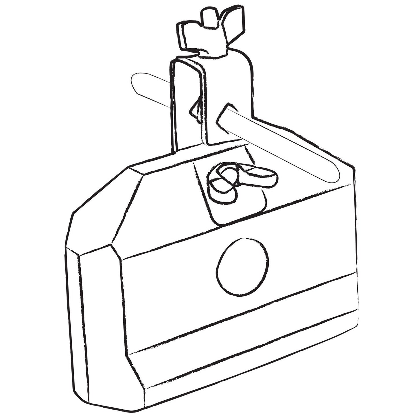 Resin Percussion Block For Drum Kit - Low Pitch