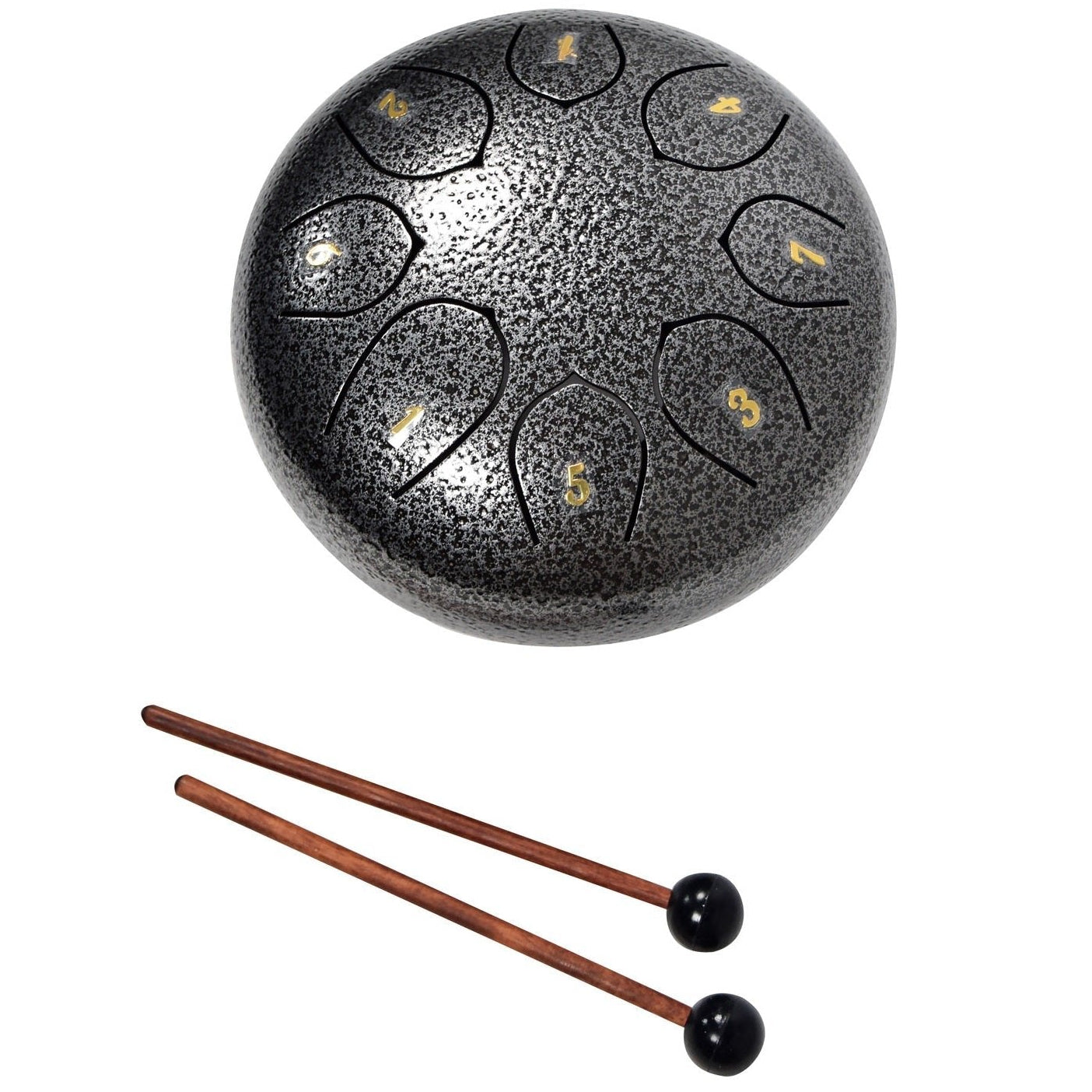 Chord Silver Steel Tongue Drum 6 inch 8-Note Musical Instrument TD6-SV
