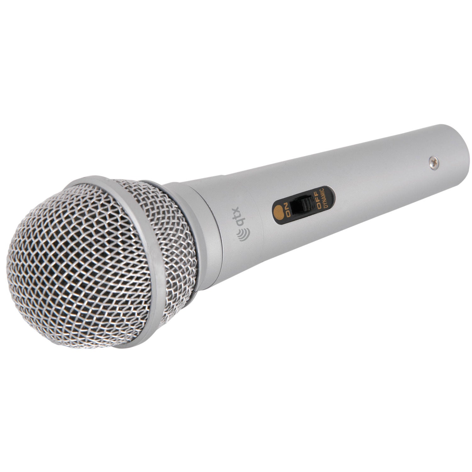 QTX Vocal Microphone & XLR-Jack Cable DM11S Silver