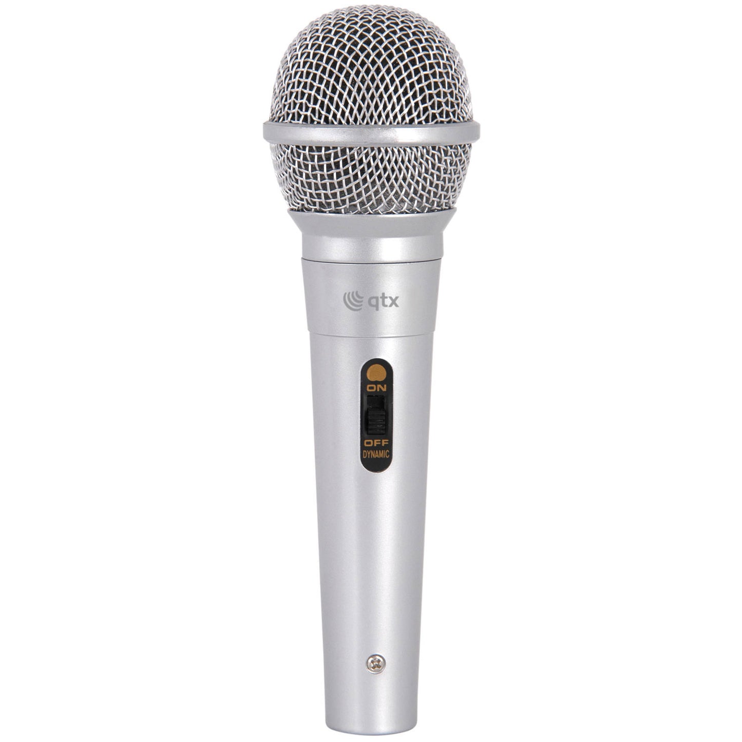 QTX Vocal Microphone & XLR-Jack Cable DM11S Silver
