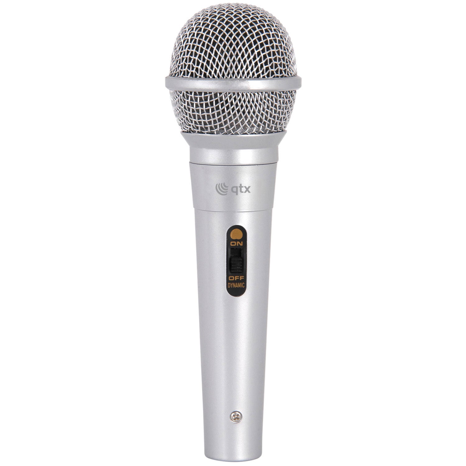 QTX Vocal Microphone & XLR-Jack Cable DM11S Silver