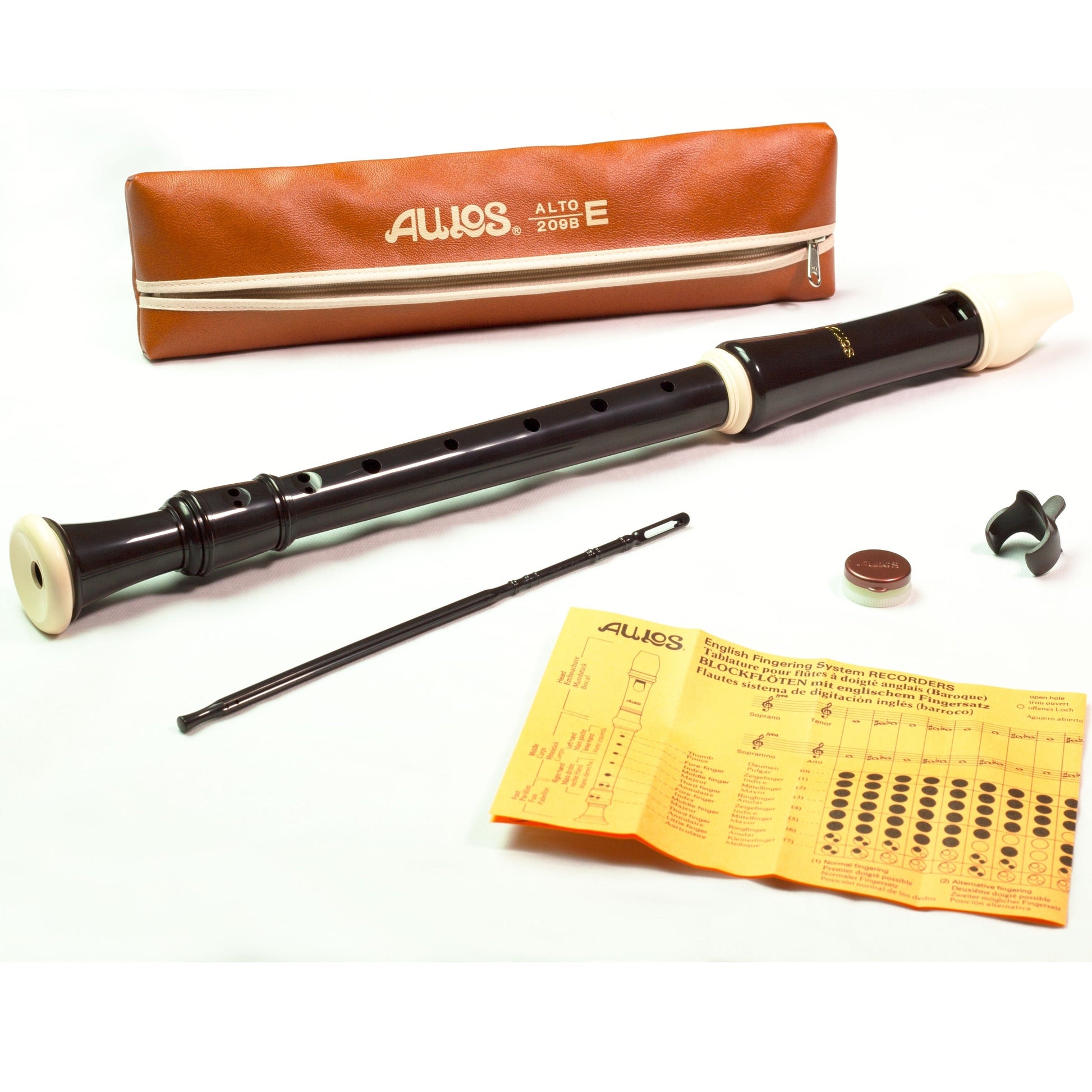 Aulos Treble Alto Recorder 209B Robin