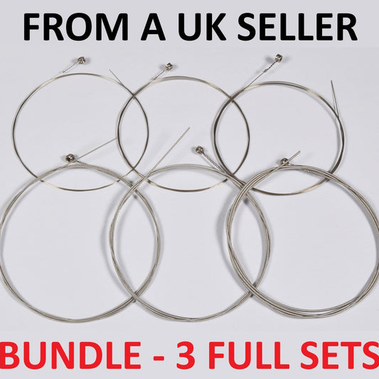 Chord Electric Guitar Strings Bundle - 3 Full Sets 9-42