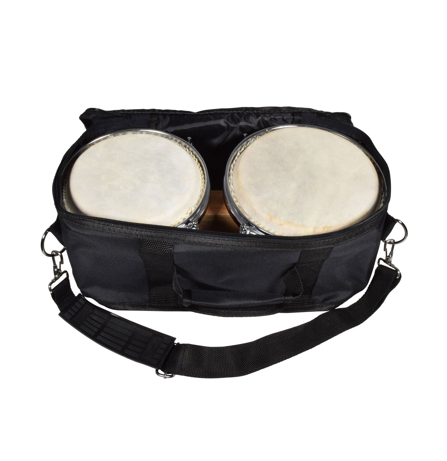 Bongo Drum Set 6.5" + 7.5" with FREE Carry Bag - White
