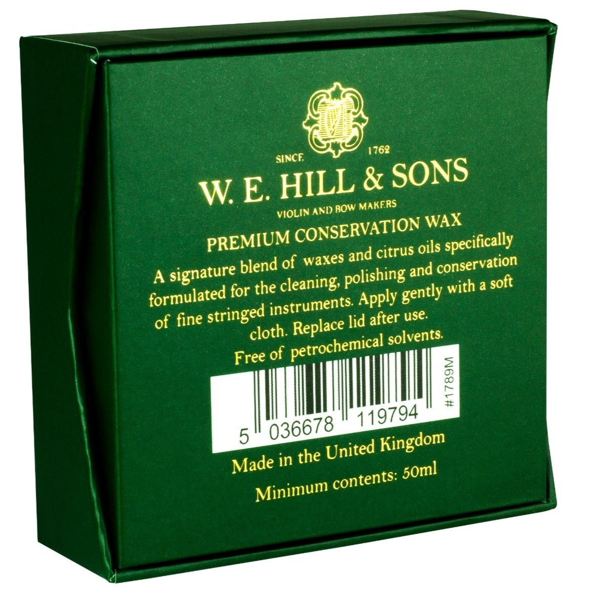 W. E. Hill & Sons Premium Conservation Wax for Violin / String Instruments