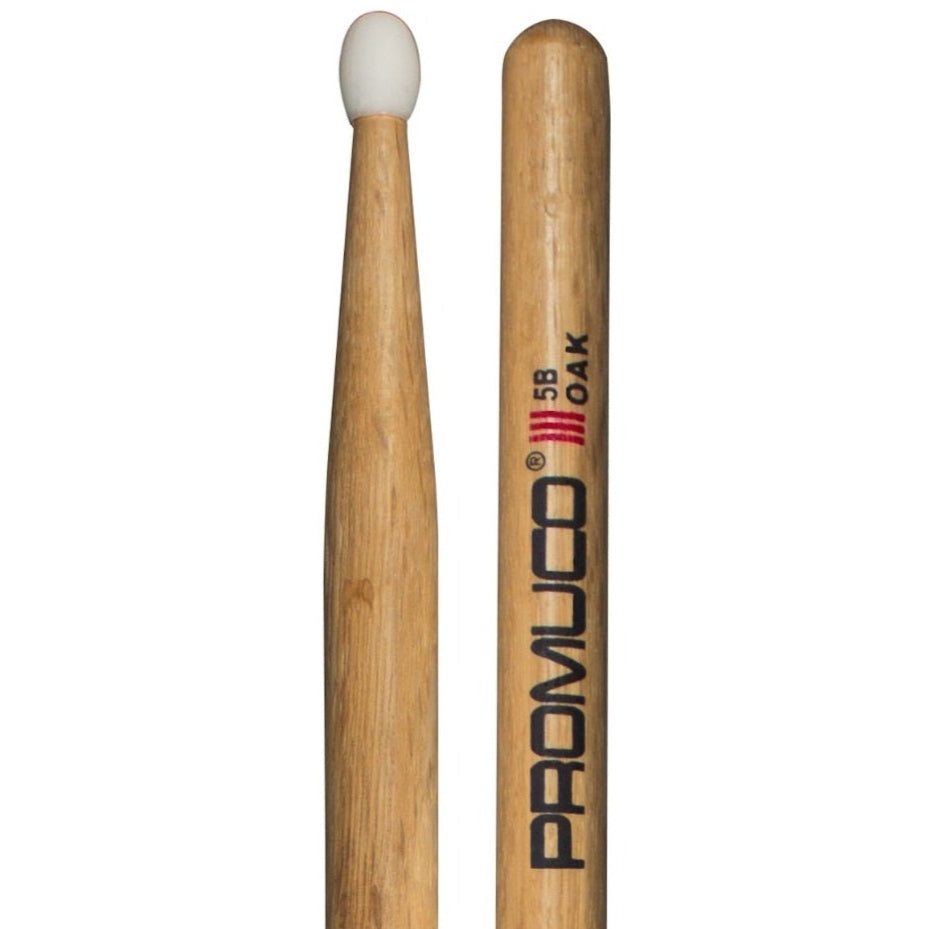 Promuco Oak Drumsticks Bundle 3 Pairs 5B Nylon Tip