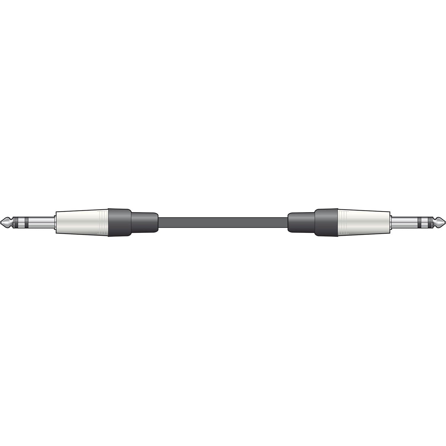 Shielded Audio Cable 6.3mm TRS Jack Plug - 6.3mm TRS Jack Plug