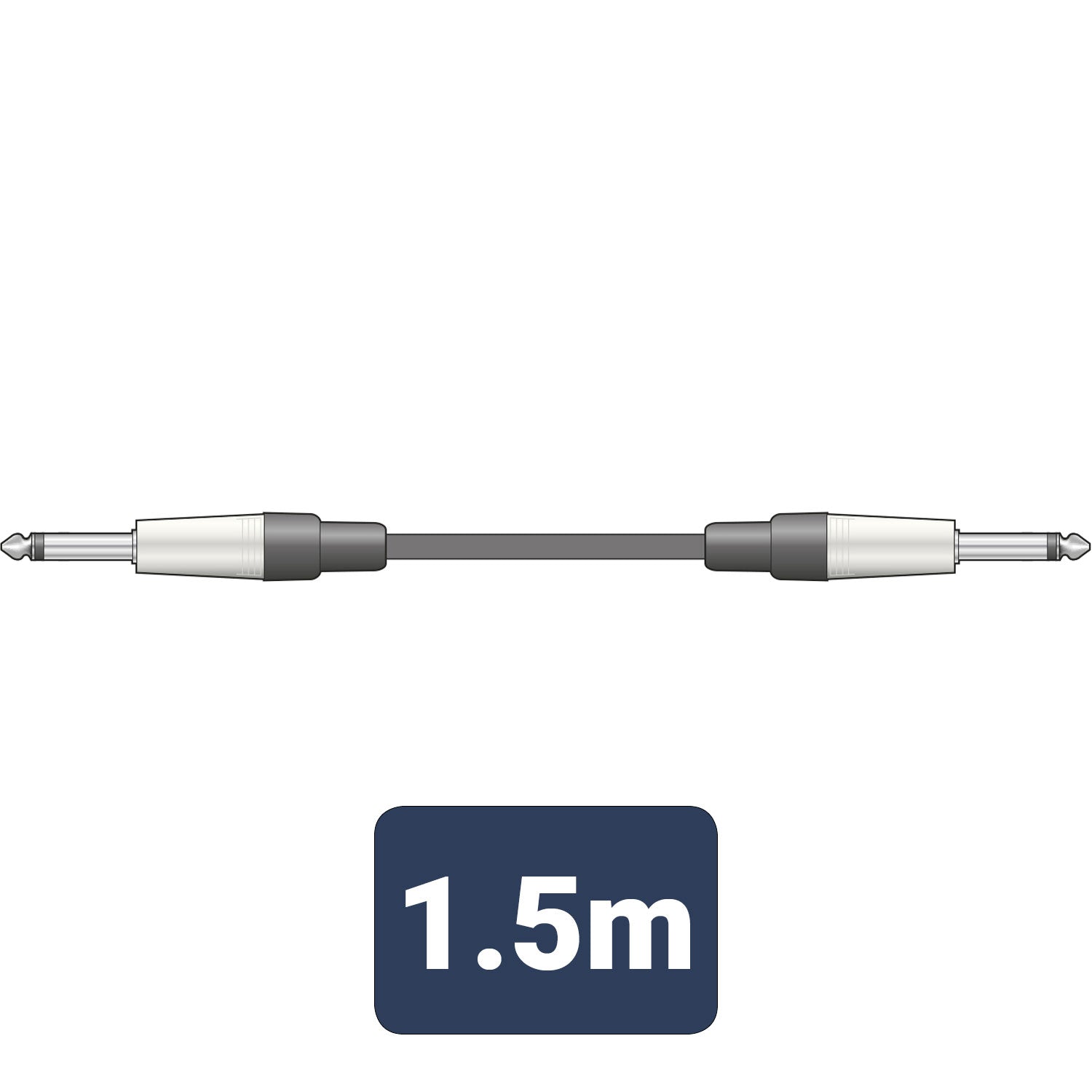 Guitar Cable 6.3mm Mono Jack Plug to 6.3mm Mono Jack Plug 1.5 m