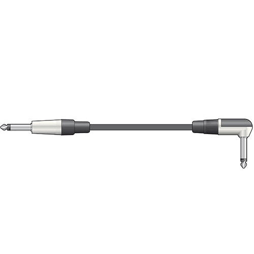 Guitar Cable Right Angled 6.3 mm Jack Plug to 6.3 mm Jack Plug