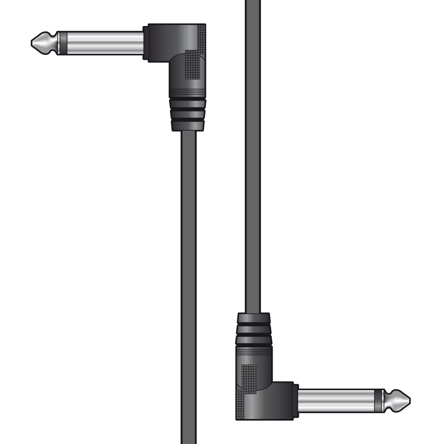 Patch Cable Set 6.3mm Mono Jack Plug - 6.3mm Mono Jack Plug 1 m 6 PACK