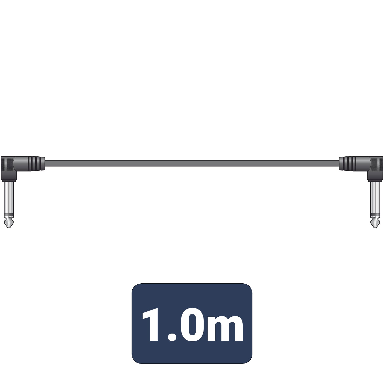 Patch Cable Set 6.3mm Mono Jack Plug - 6.3mm Mono Jack Plug 1 m 6 PACK