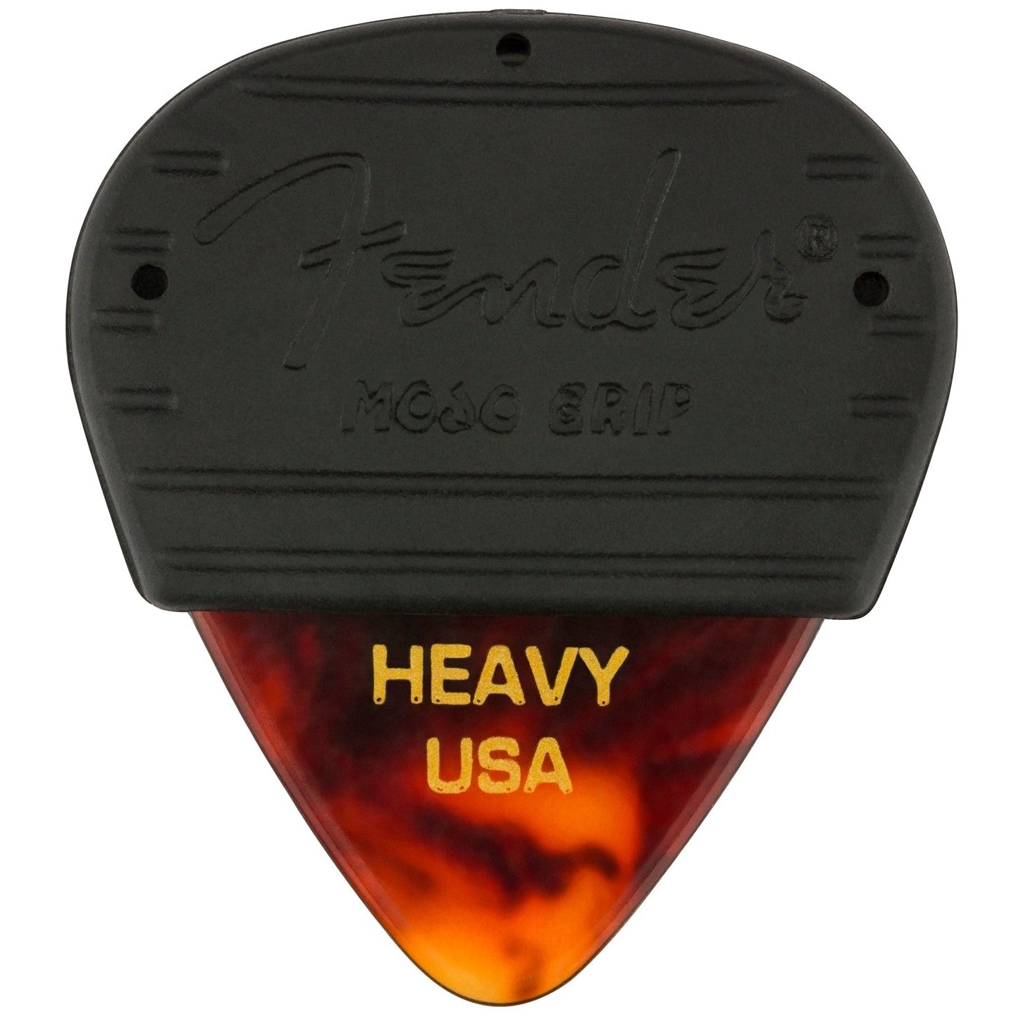 Fender Mojo Grip Guitar Pick Plectrum 3-Pack Heavy Celluloid Tortoise Shell