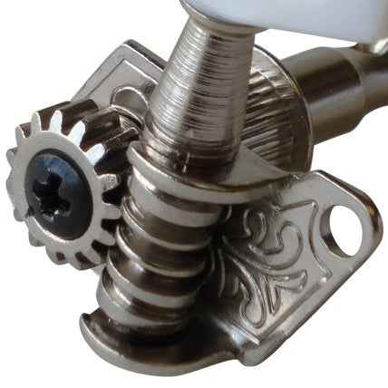 Traditional Electric Guitar Machine Head Set Open Gear 3L+3R Chrome