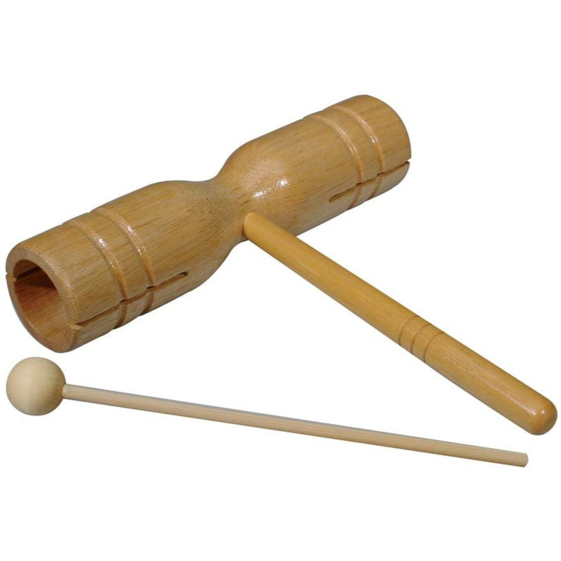 Hayman Traditional 2-Tone Tubular Woodblock Hand Percussion Instrument